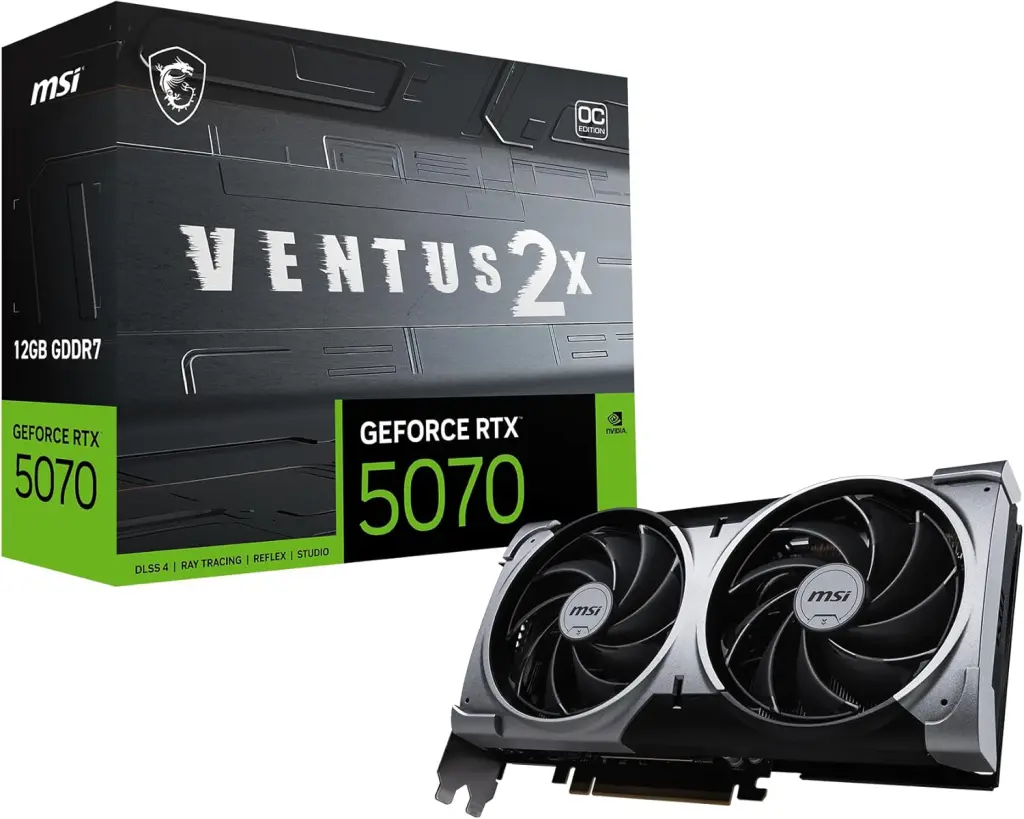 MSI GeForce RTX 5070 12G VENTUS 2X OC グラフィックスボード VD9071
