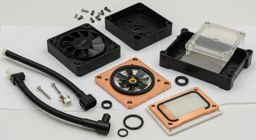 How a water-cooled CPU cooler works
