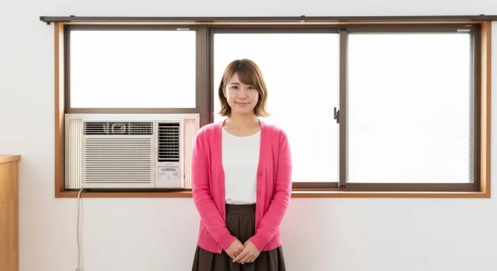 ウインドエアコンで窓は閉められますか？