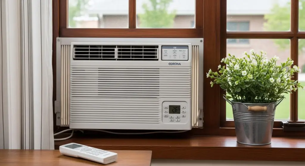 ウインドエアコンと網戸の隙間