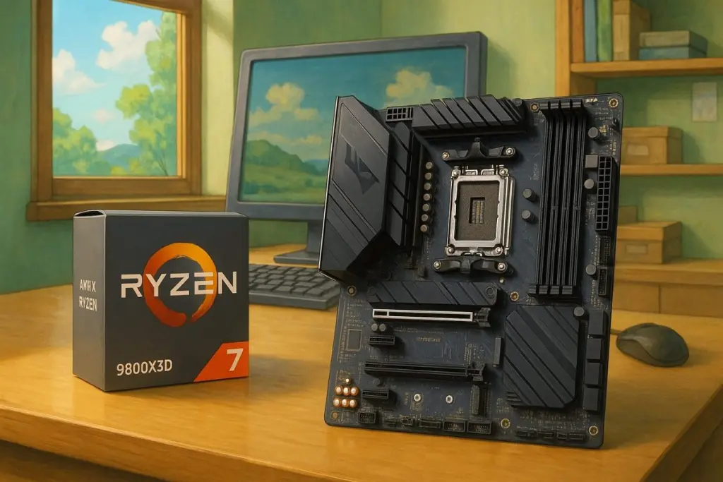 Ryzen 7 9800x3d MB B850 LiveMix 850w電源 AMD Ryzen 7 9800X3D CPU +