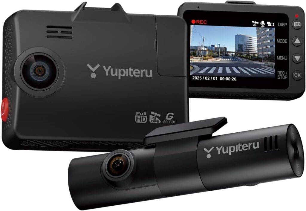 2025年モデル ユピテル 全方面3カメラドライブレコーダー marumie (マルミエ) Y-3200 夜間鮮明STARVIS2搭載 高速録画 GPS搭載 駐車監視機能標準装備 3年保証 SDカード定期フォーマット不要