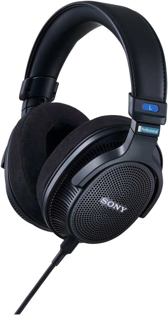 ソニー(SONY) モニターヘッドホン MDR-MV1:背面開放型モニターヘッドホン/立体音響・ステレオ制作に適した広い音場表現/ハイレゾ対応/超広帯域再生/快適な装着性/Φ3.5㎜変換ケーブル付属/立体音響制作/ステレオ音響制作/有線/ミキシング/マスタリング/プロ/クリエイター ブラック MDR-MV1 Q