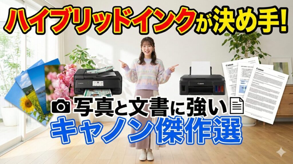 ハイブリッドインクが決め手!写真と文書に強いキャノン傑作選