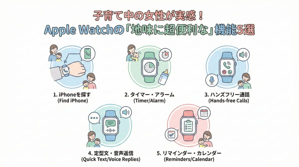 子育て中の女性が実感！Apple Watchの「地味に超便利な」機能5選