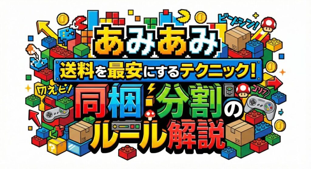 あみあみの送料を最安にするテクニック！同梱・分割のルール解説