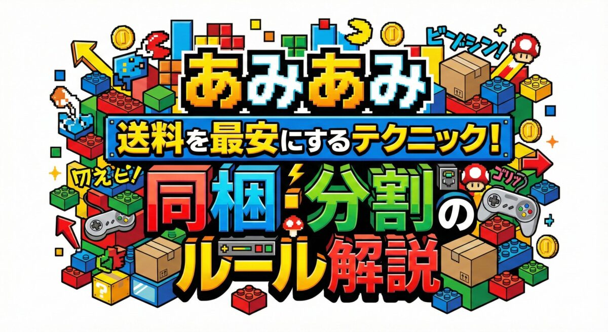 あみあみの送料を最安にするテクニック！同梱・分割のルール解説