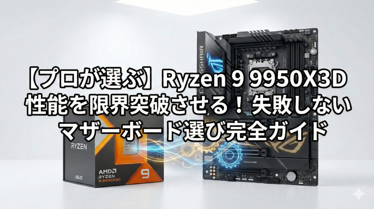 9950X3Dの真の力を解き放つ！後悔しないAM5マザーボード選び完全ガイド