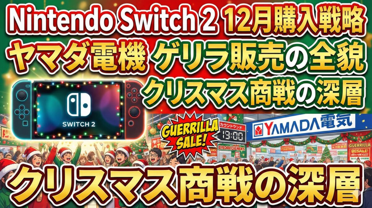 Nintendo Switch 2 12月購入戦略：ヤマダ電機 ゲリラ販売の全貌とクリスマス商戦の深層
