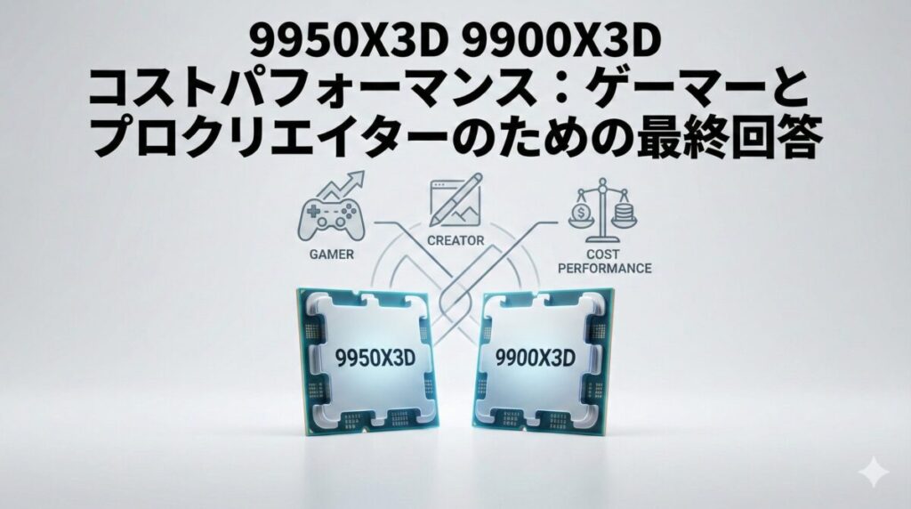 9950X3D 9900X3D コストパフォーマンス:ゲーマーとプロクリエイターのための最終回答