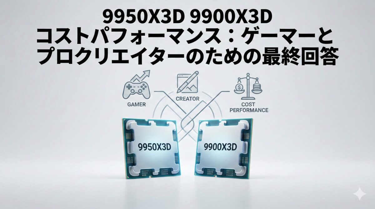 9950X3D 9900X3D コストパフォーマンス：ゲーマーとプロクリエイターのための最終回答