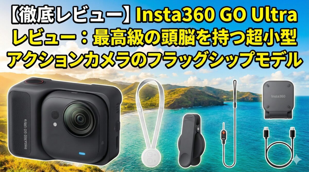 【徹底レビュー】Insta360 GO Ultra レビュー：最高級の頭脳を持つ超小型アクションカメラのフラッグシップモデル