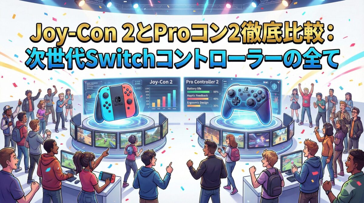 Joy-Con 2とProコン2徹底比較：次世代Switchコントローラーの全て