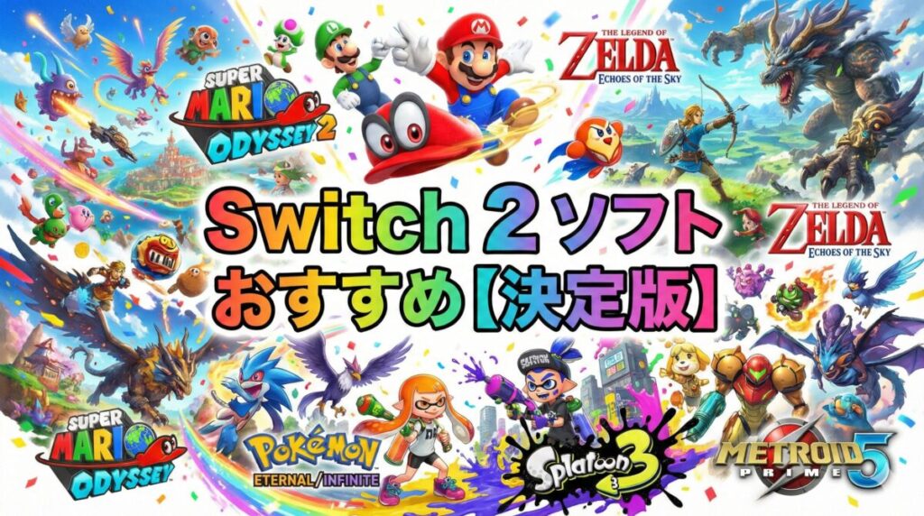 Switch 2 ソフト おすすめ【決定版】性能を最大限に活かす新作・強化版・サードパーティ大作を徹底分析