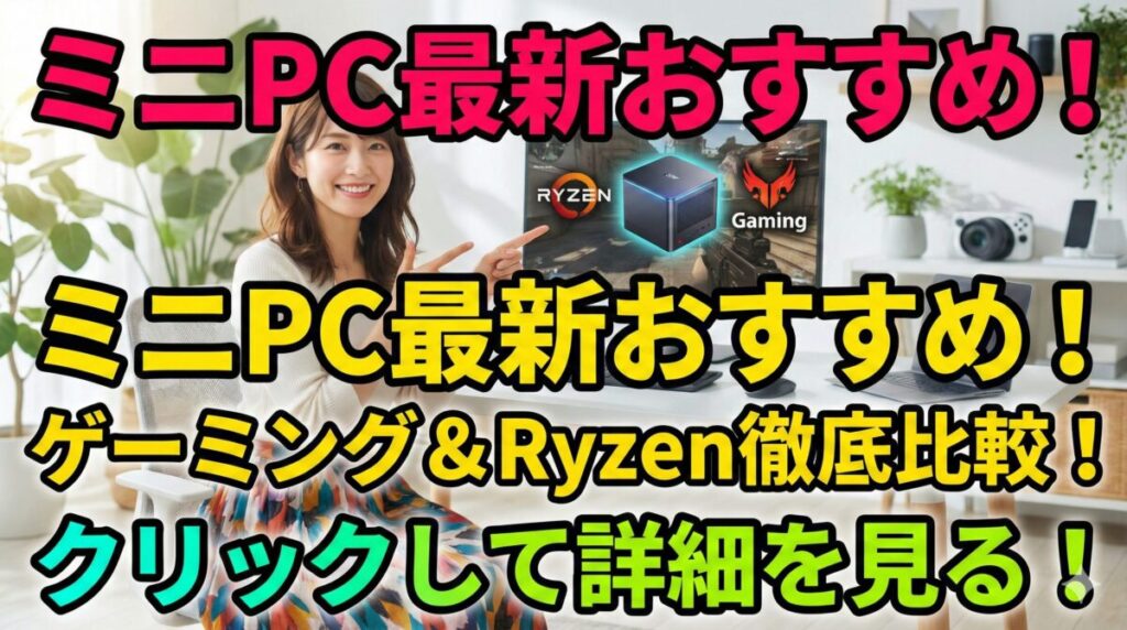 ミニPCおすすめ最新：ゲーミング/Ryzen搭載機を徹底比較解説