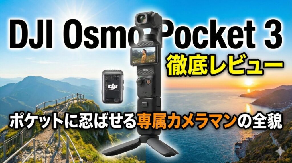 DJI Osmo Pocket 3 徹底レビュー：ポケットに忍ばせる専属カメラマンの全貌