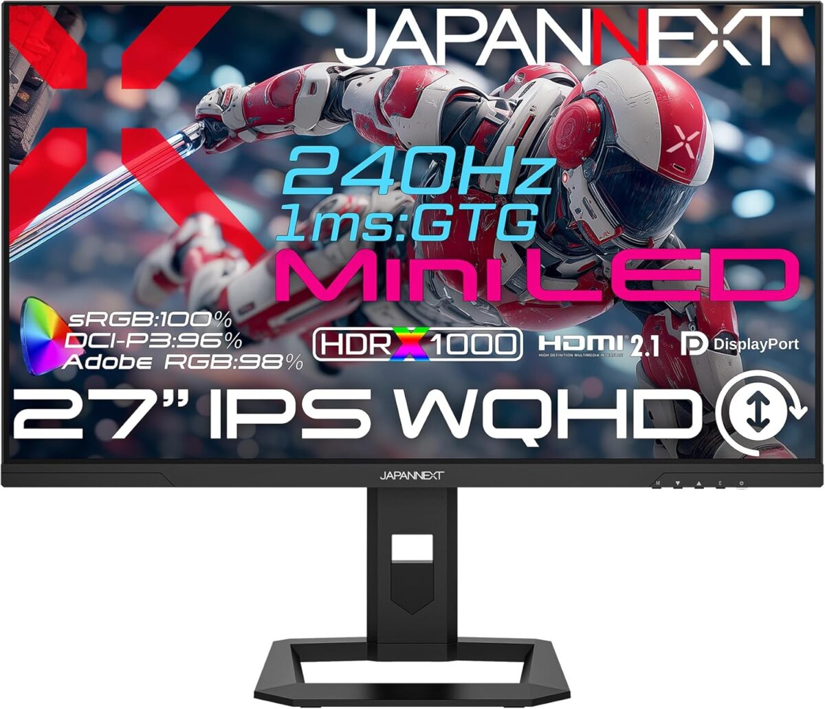 JAPANNEXT JN-IPSM27G240Q-HSP レビュー 評判