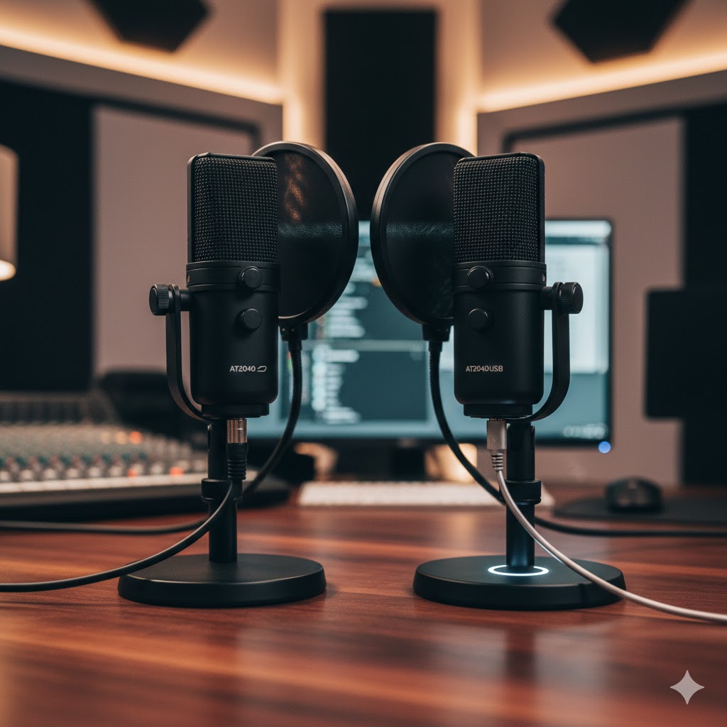 オーディオテクニカ AT2040 AT2040USB　比較　違い