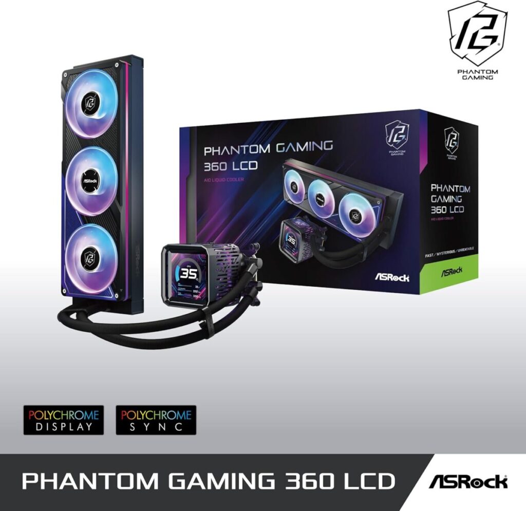 ASRock初のAIO水冷クーラー Phantom Gaming 360mm