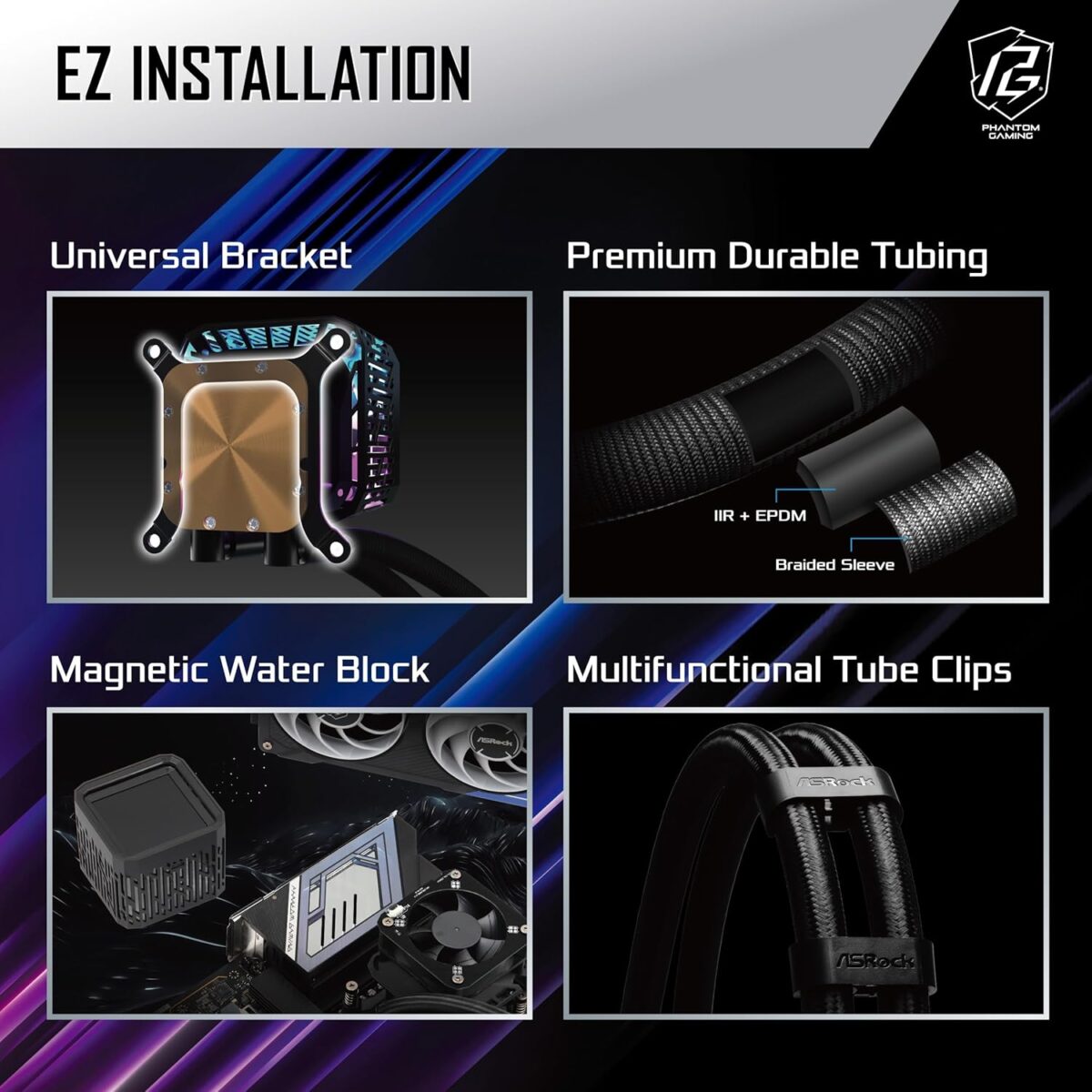 ASRock初のAIO水冷クーラー Phantom Gaming 360mm