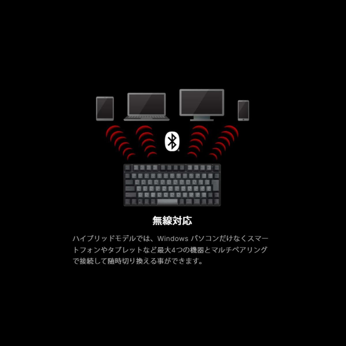 REALFORCE（東プレの静電容量無接点方式） → 特に「REALFORCE RC1」「REALFORCE R4」「REALFORCE GX1」など。仕事用高級キーボードの定番で、長時間タイピングの疲れにくさが再評価中。