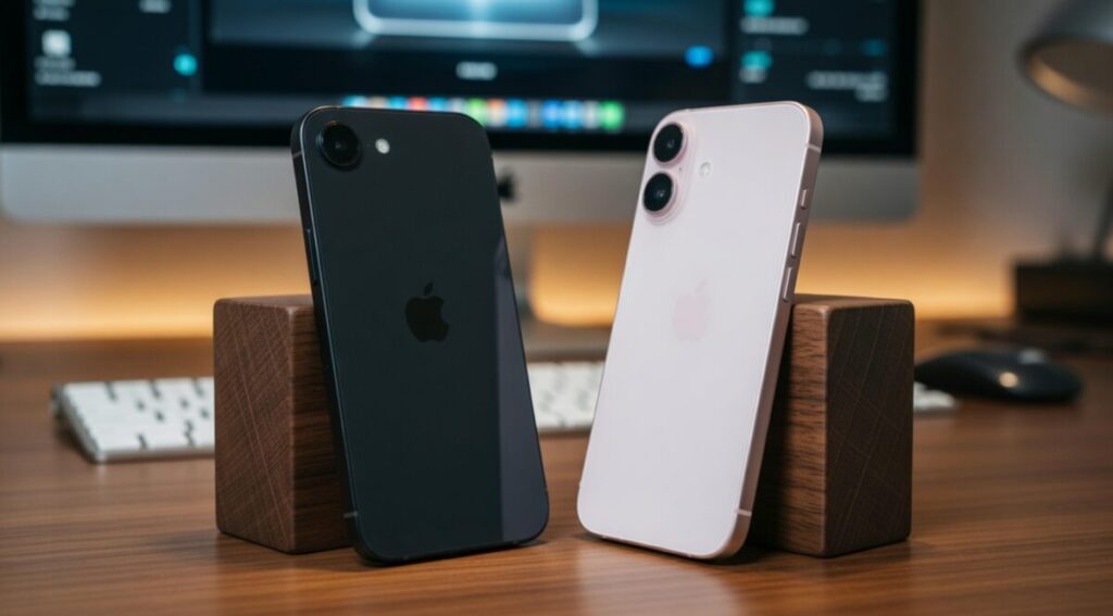 iPhone 17e vs 17 GPU 4コア 120Hz